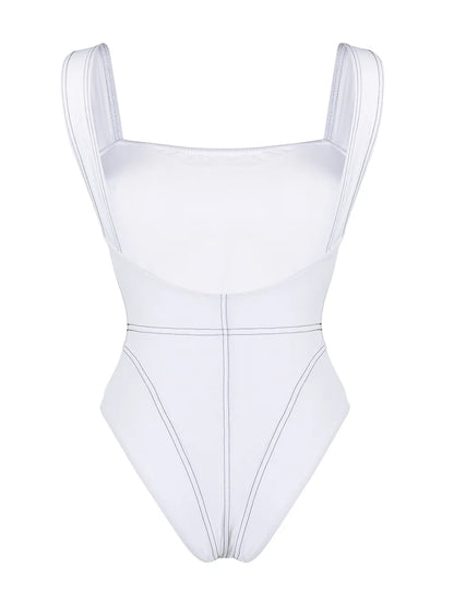 Scoop-Back One-Piece Swimsuit