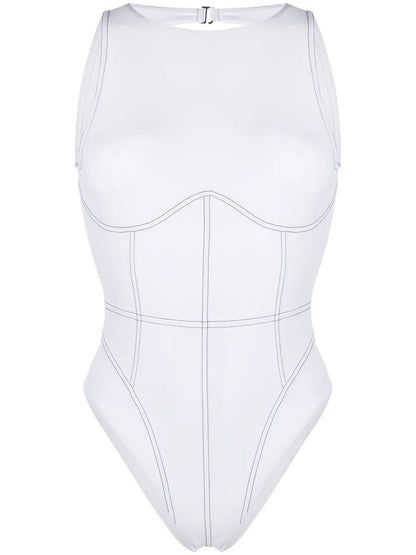 Open-Back One-Piece Swimsuit