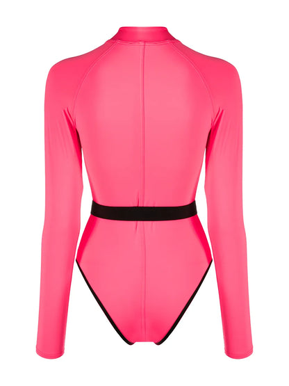 Long-Sleeve One-Piece Swimsuit