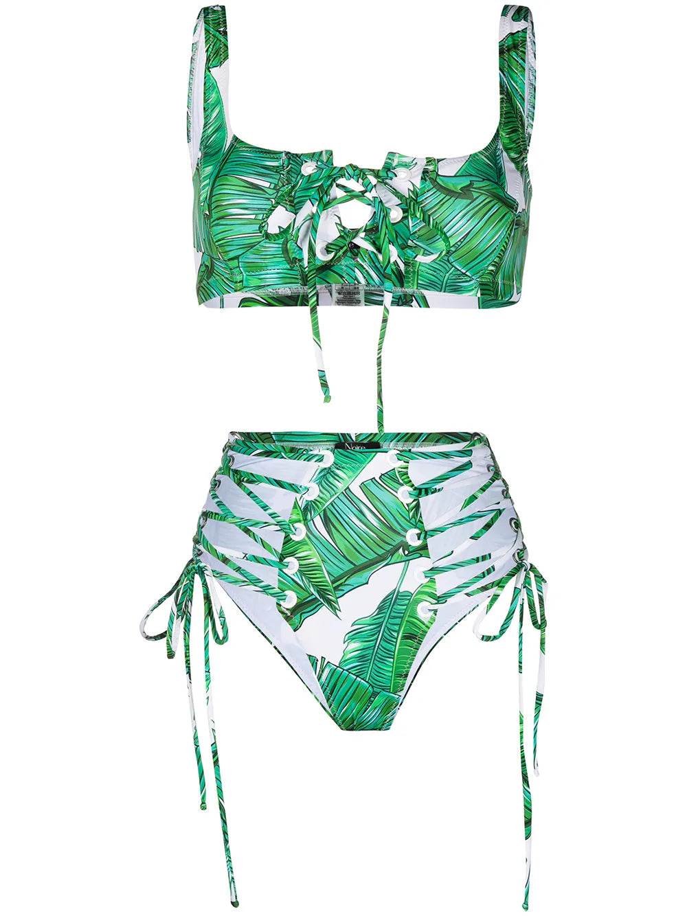 Jungle High-Waist Bikini Bottoms