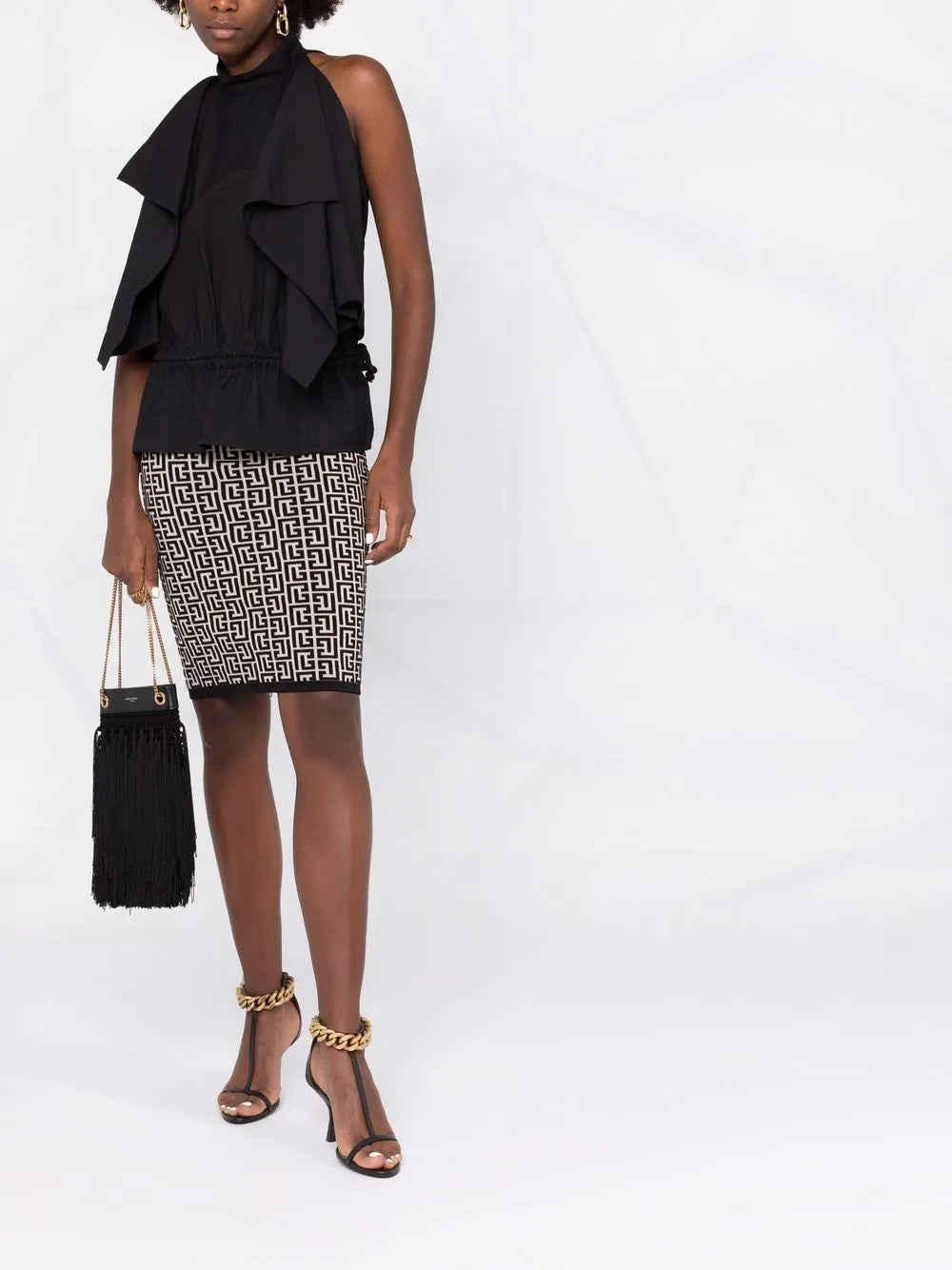 Monogram Jacquard Skirt