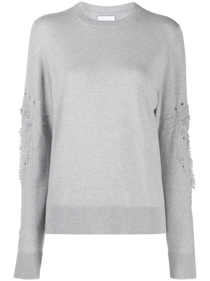 3D Thistle Embroidered Jumper