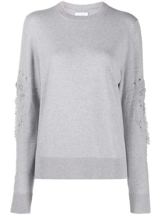 3D Thistle Embroidered Jumper