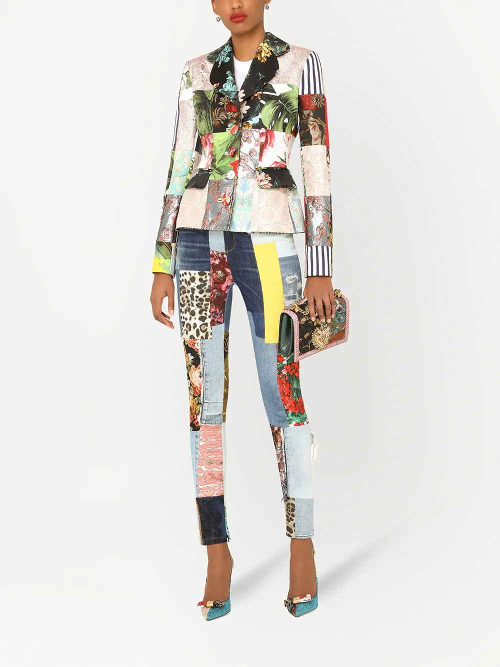 Patchwork Skinny Jeans
