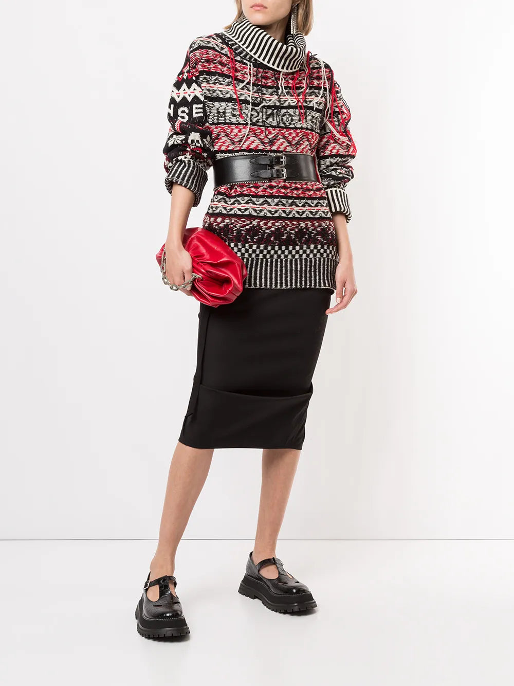 Intarsia Rollneck Jumper