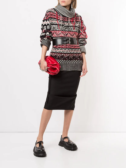 Intarsia Rollneck Jumper
