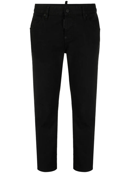 Cropped Low-Rise Jeans