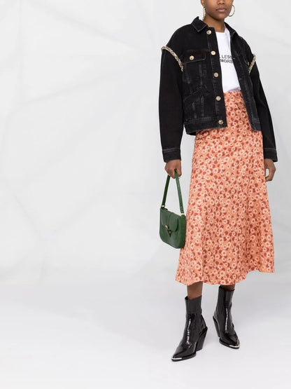 Crystal-Embellished Denim Jacket