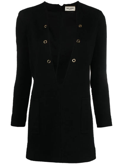 Plunging V-Neck Dress