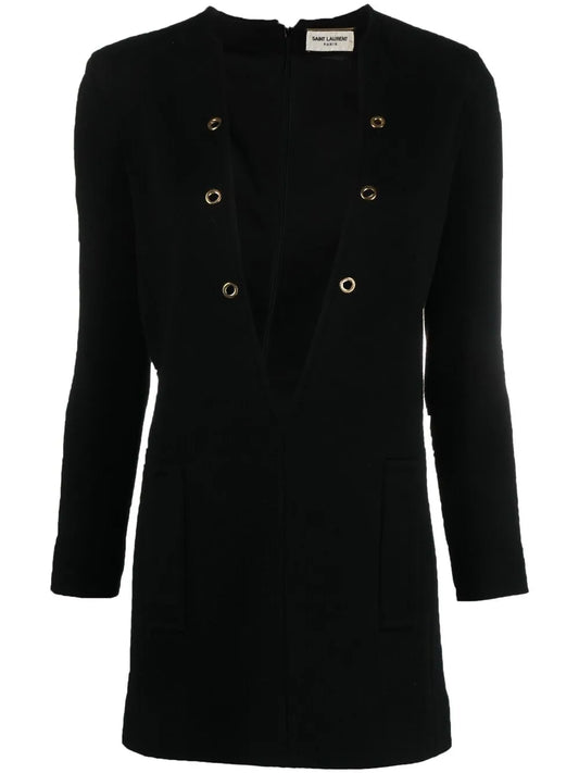 Plunging V-Neck Dress