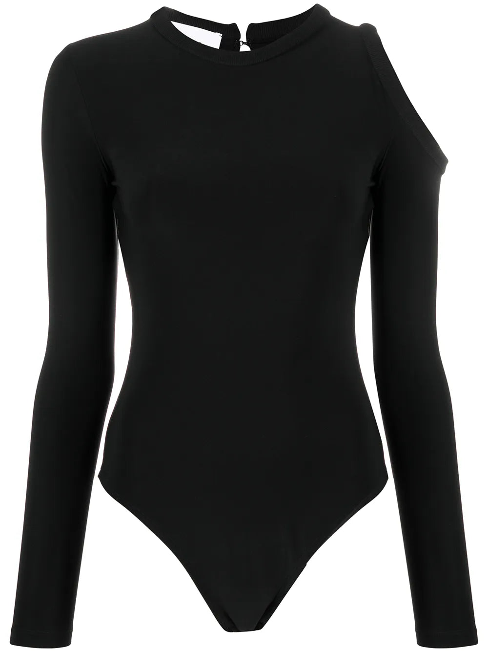 Cut-Detail Long Sleeve Bodysuit