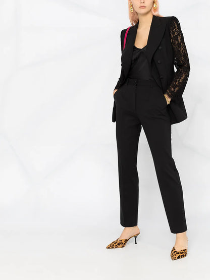 High-Waisted Tailored Trousers
