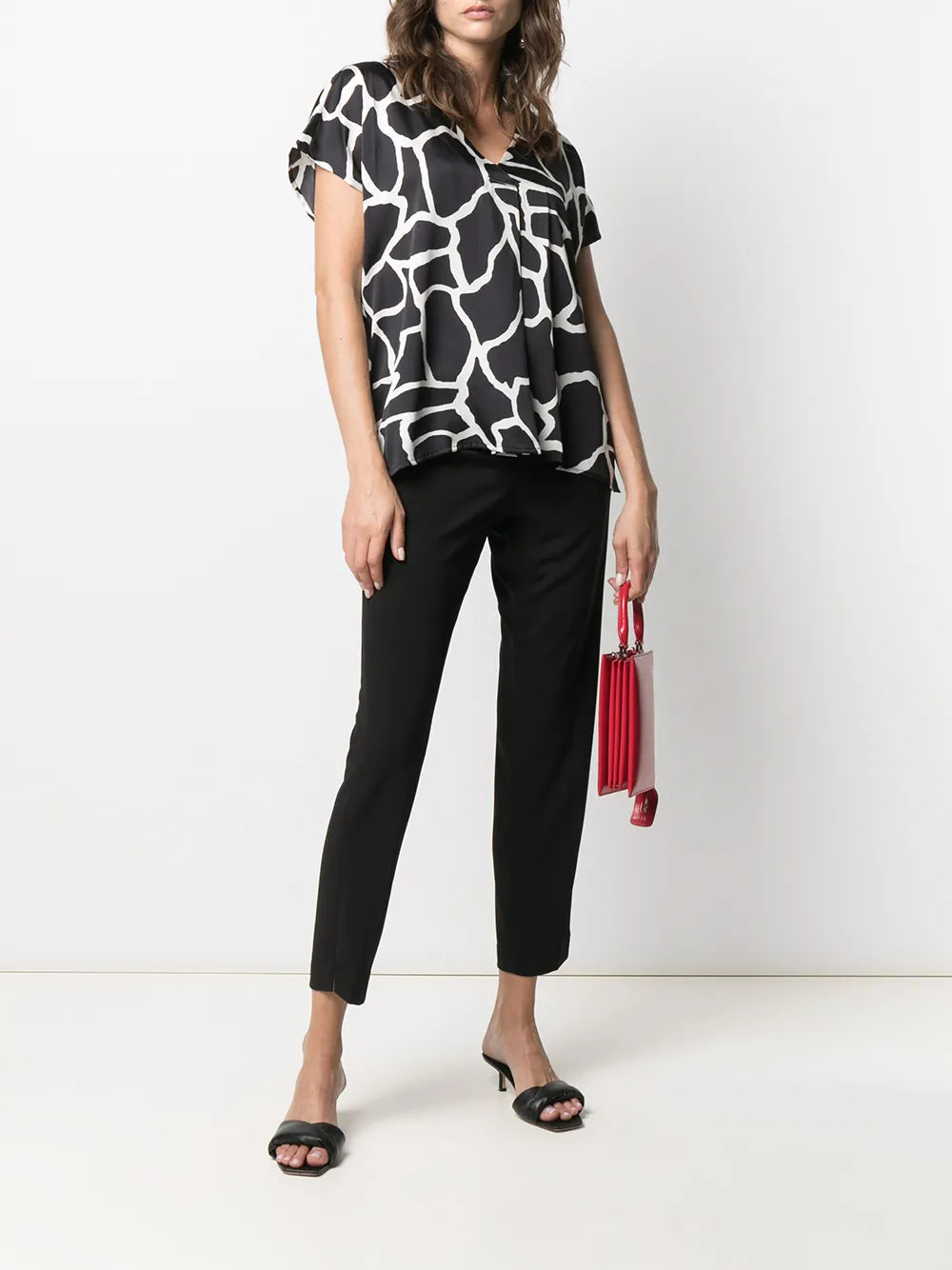 Cropped Slim-Cut Trousers