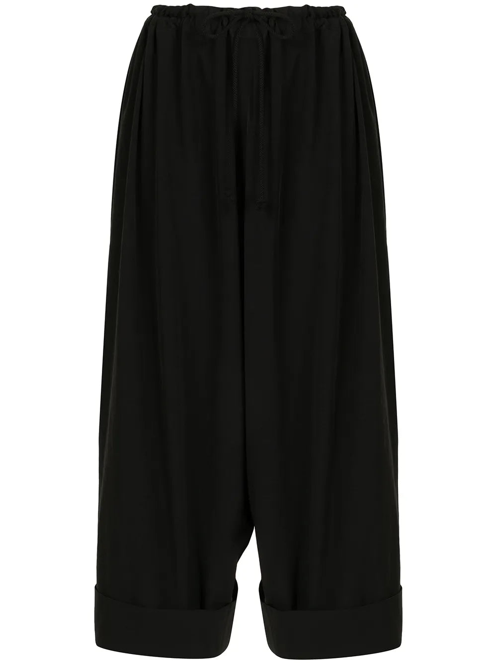 Wide-Leg Cropped Trousers