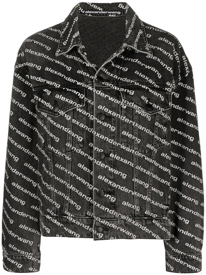 All-Over Logo-Print Jacket