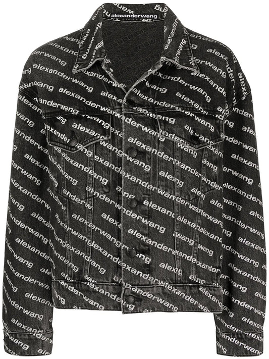 All-Over Logo-Print Jacket
