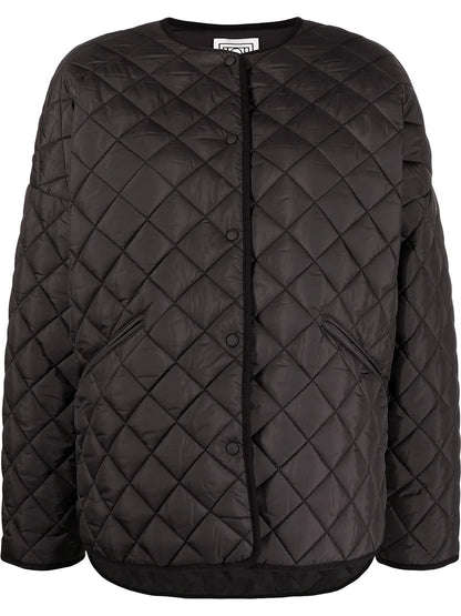 Drop-Shoulder Quilted Jacket