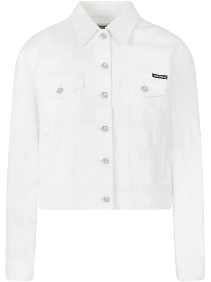 Logo-Appliqué Denim Jacket
