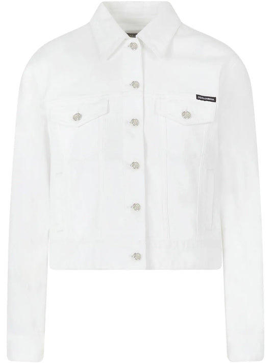 Logo-Appliqué Denim Jacket