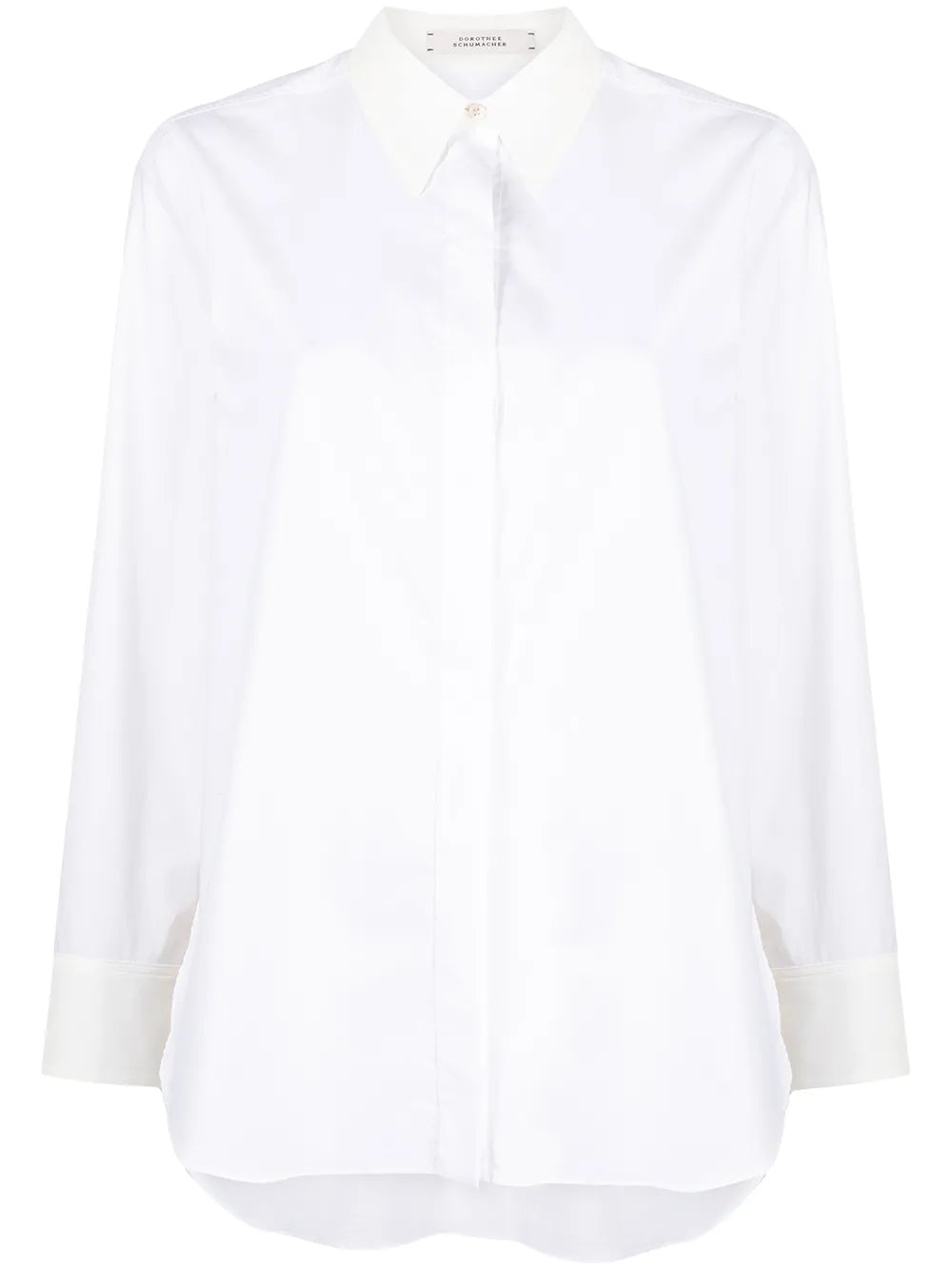 Poplin Power Concealed-Placket Shirt