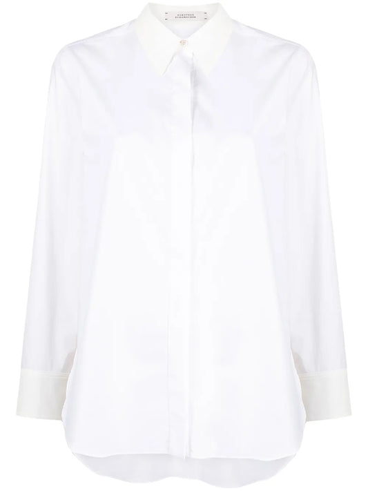 Poplin Power Concealed-Placket Shirt