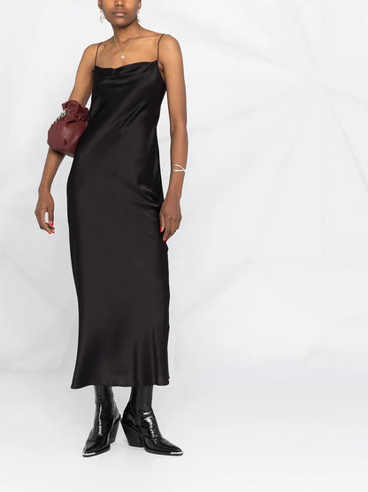 Silk Midi Dress