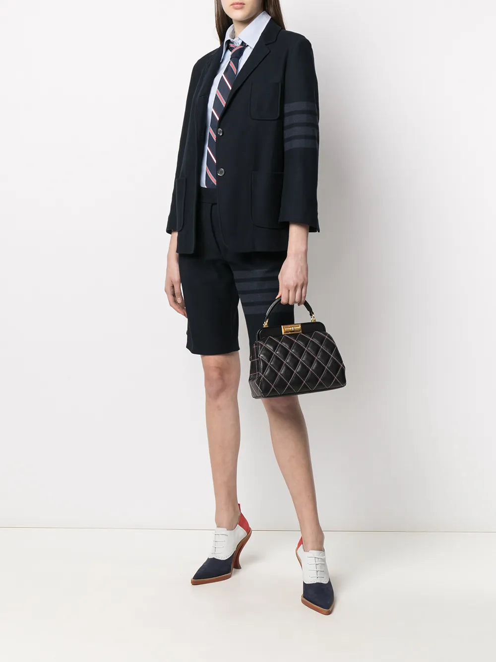 4-Bar Stripe Twill Sack Jacket