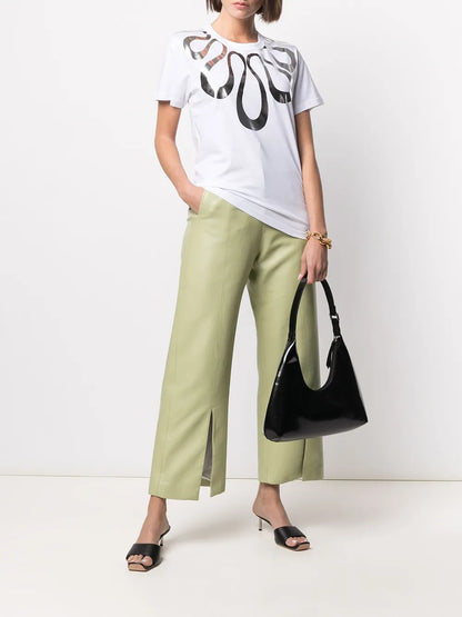 Metallic Graphic-Print T-Shirt
