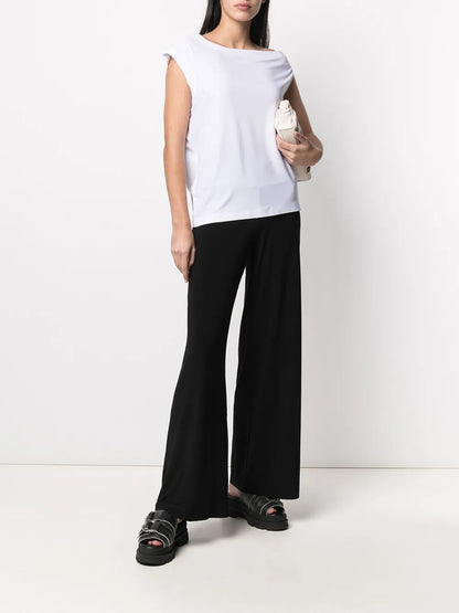 Mid-Rise Wide-Leg Trousers