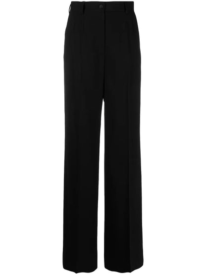 High-Waisted Wide-Leg Trousers