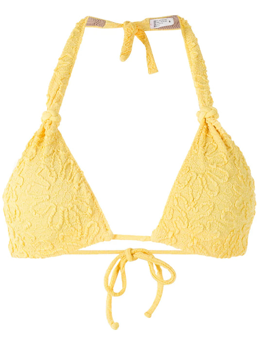 Rings Jacquard Bikini Top