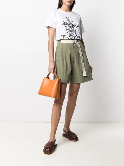 Frog-Print Short-Sleeved T-Shirt