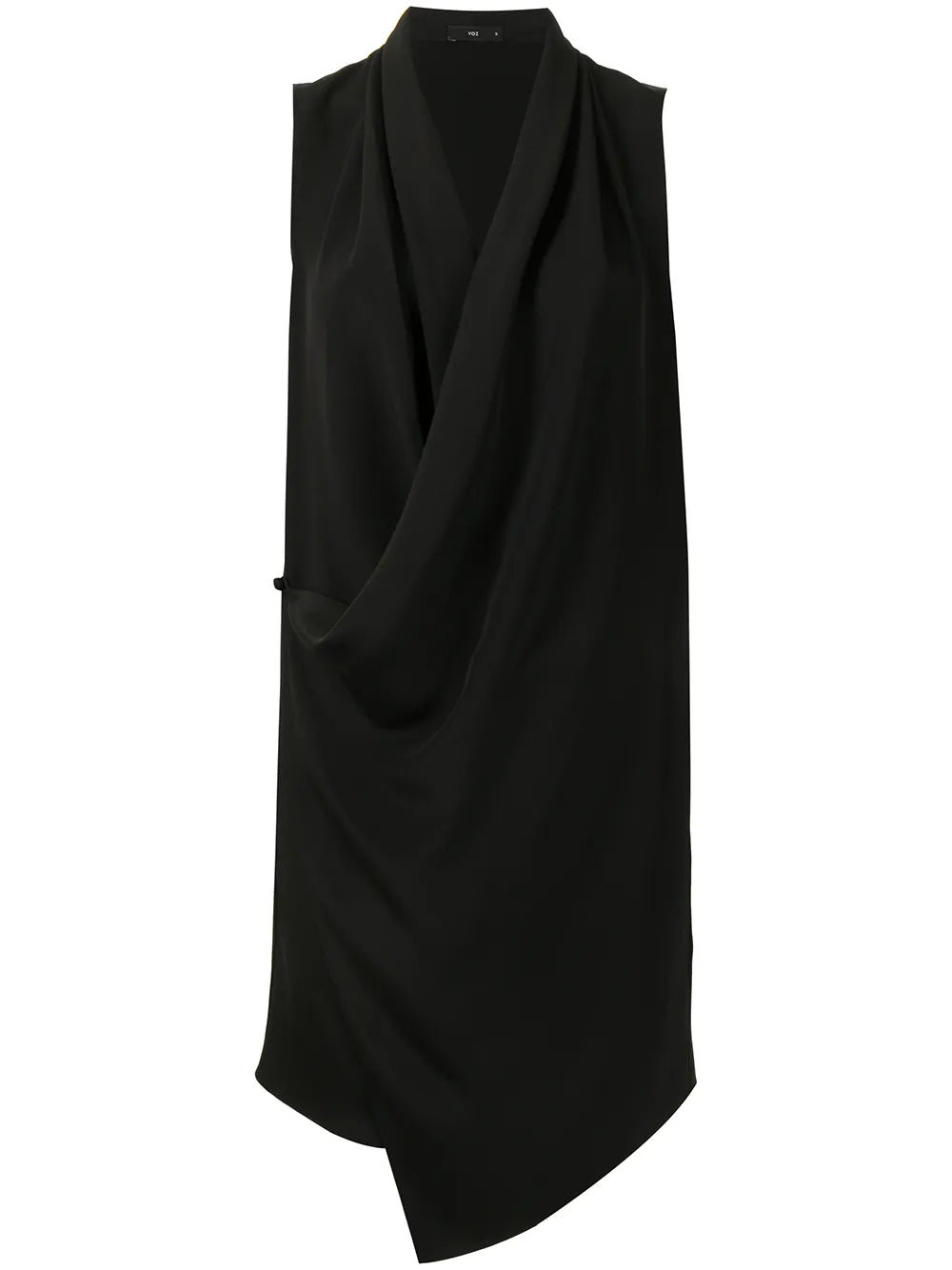 Draped Sleeveless Mini Dress