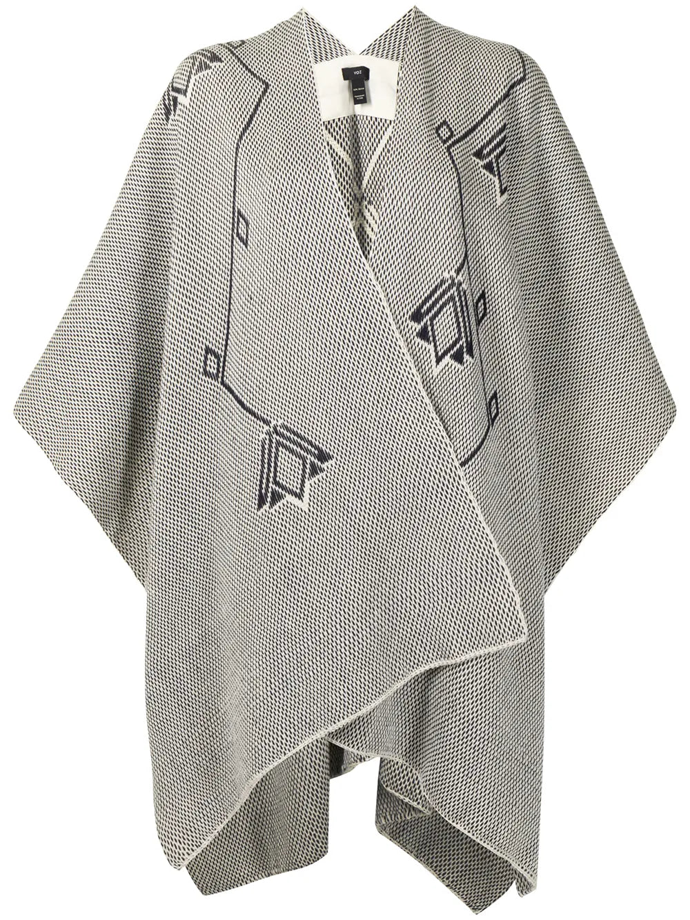 Double V-Neck Merino Shawl