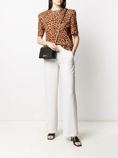 Wide-Leg Pull-On Trousers