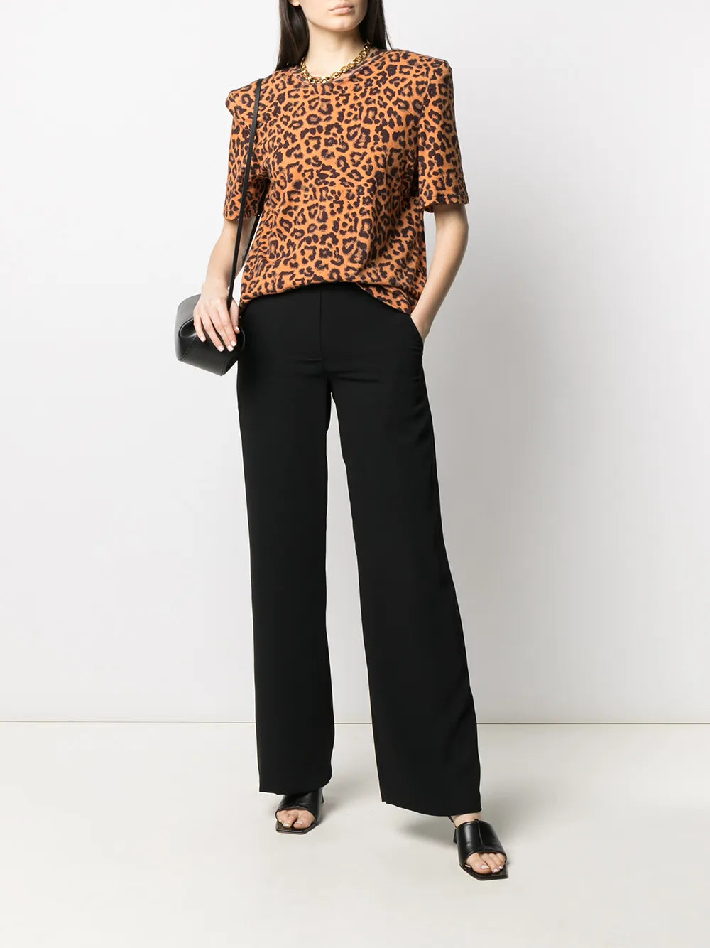 Wide-Leg Pull-On Trousers