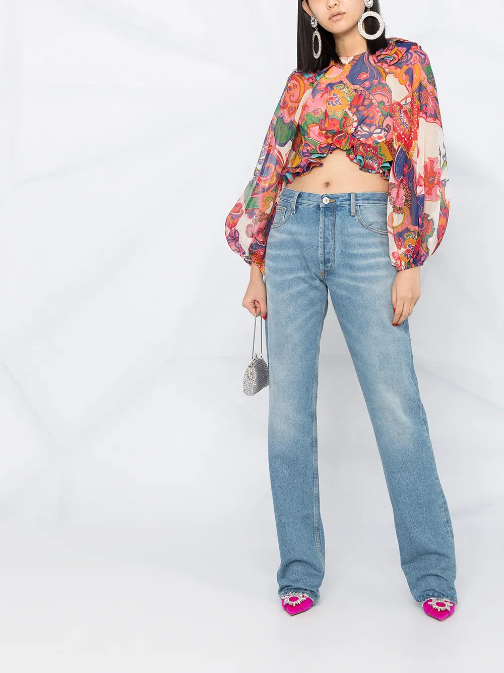Stonewashed Boyfriend Fit Jeans