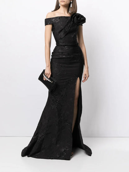 Off-Shoulder Maxi Dress