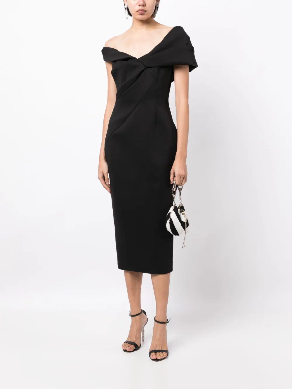 Matteo Drape-Detail Asymmetric Dress