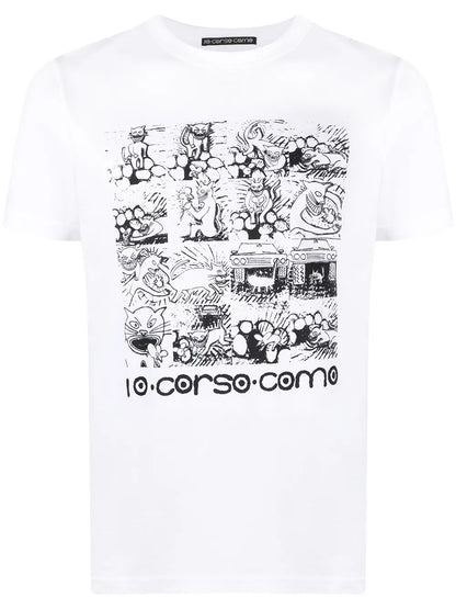 Graphic Print Short-Sleeved T-Shirt