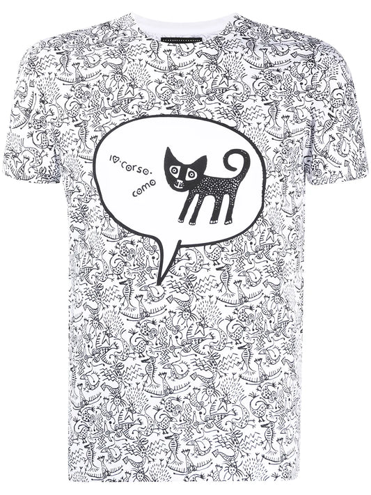 Graphic Print Short-Sleeved T-Shirt