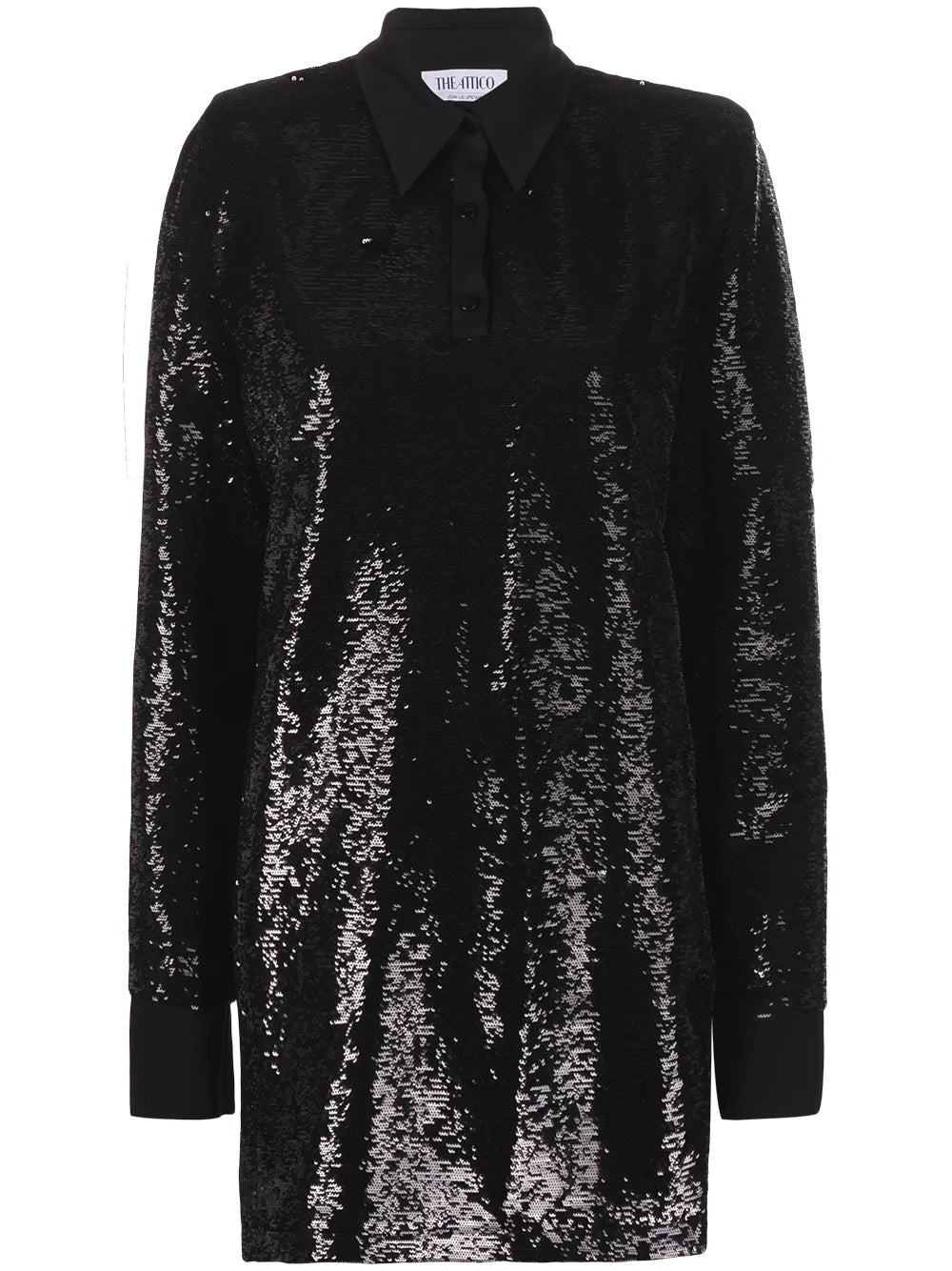 Sequin-Embellished Mini Dress