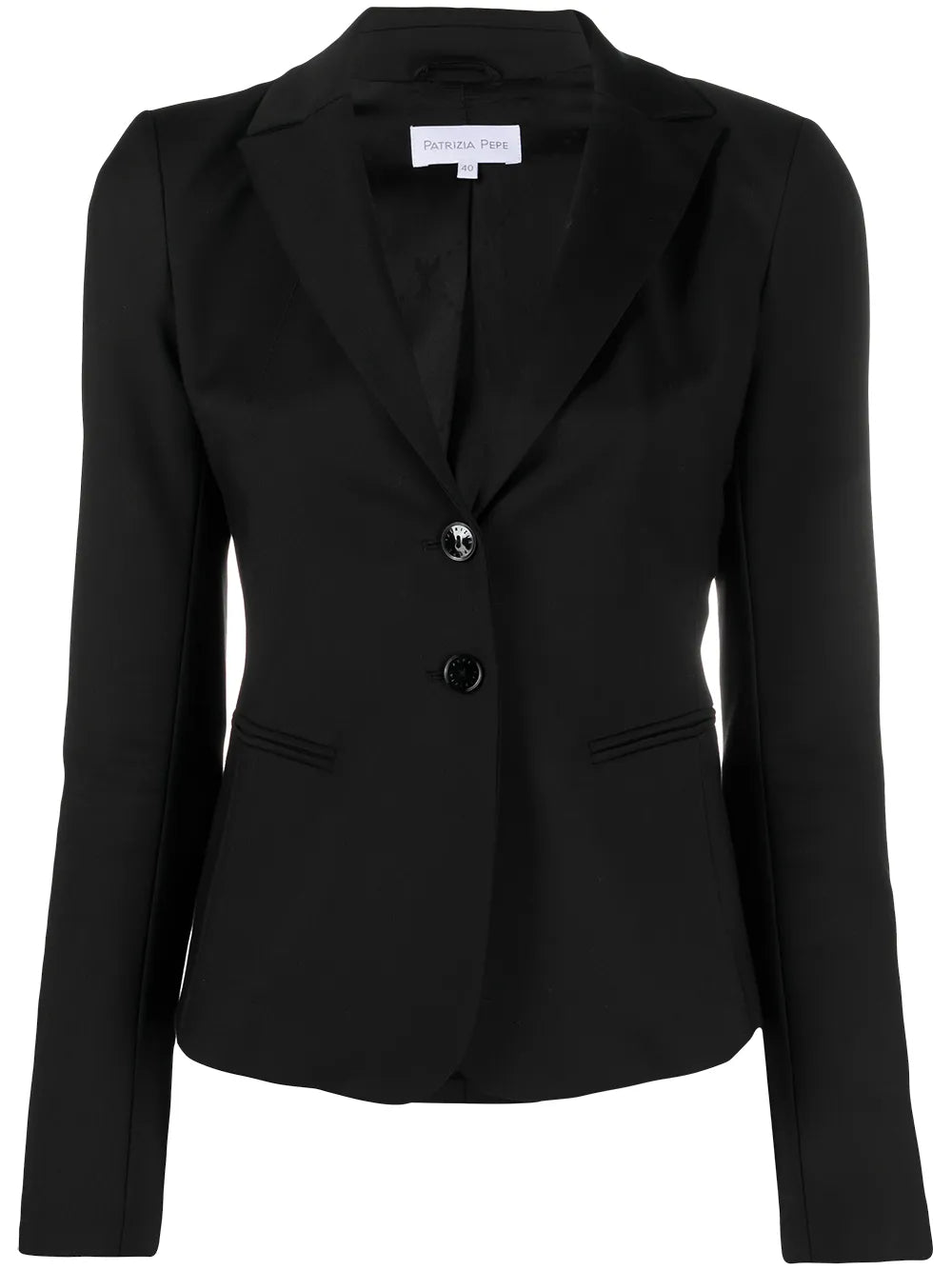 Fitted Notched Lapel Blazer