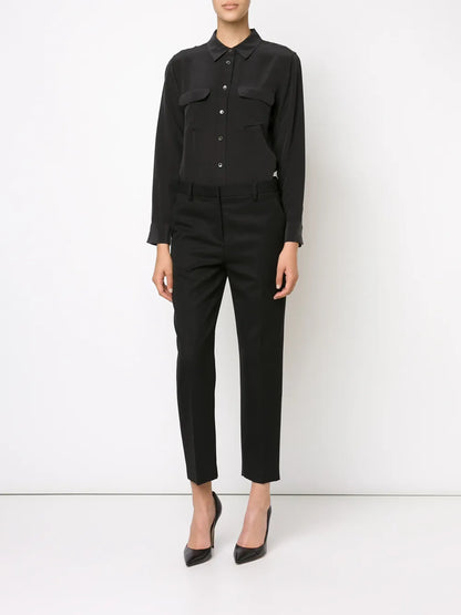 Signature Slim-Fit Silk Shirt