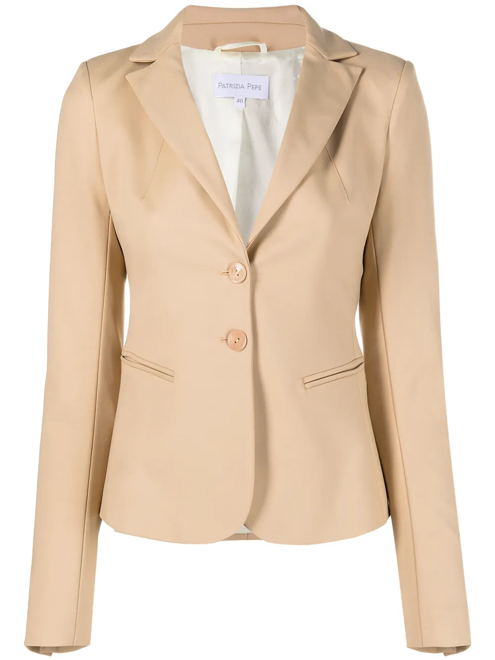 Fitted Notched Lapel Blazer