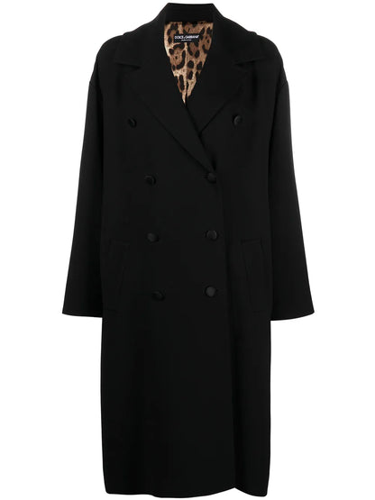 Double-Breasted Virgin Wool-Blend Coat