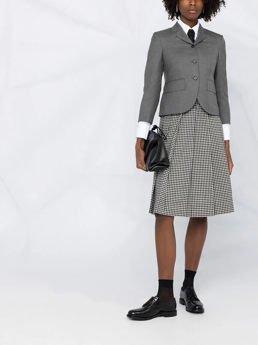 Notched-Lapel Single-Breasted Blazer