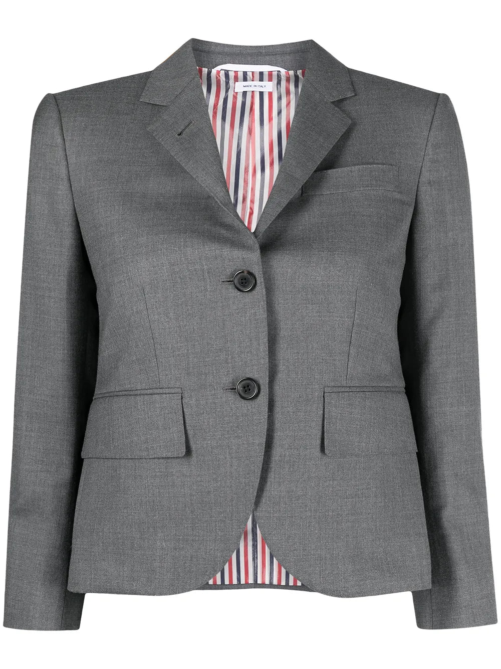 Notched-Lapel Single-Breasted Blazer