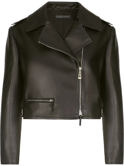 Cropped Biker Jacket