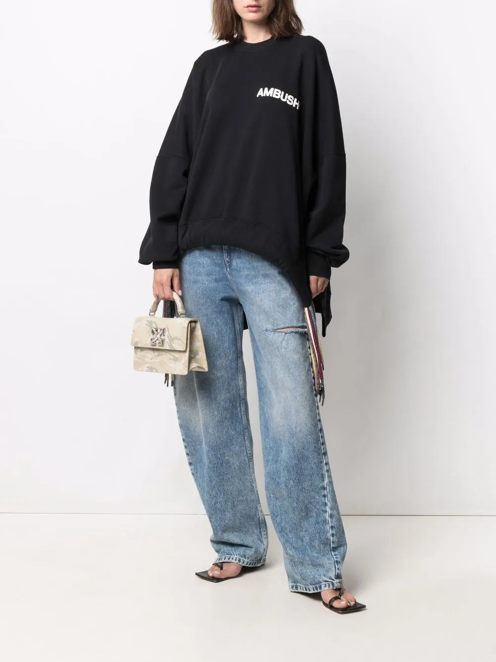 Logo-Print Drawstring Sweatshirt